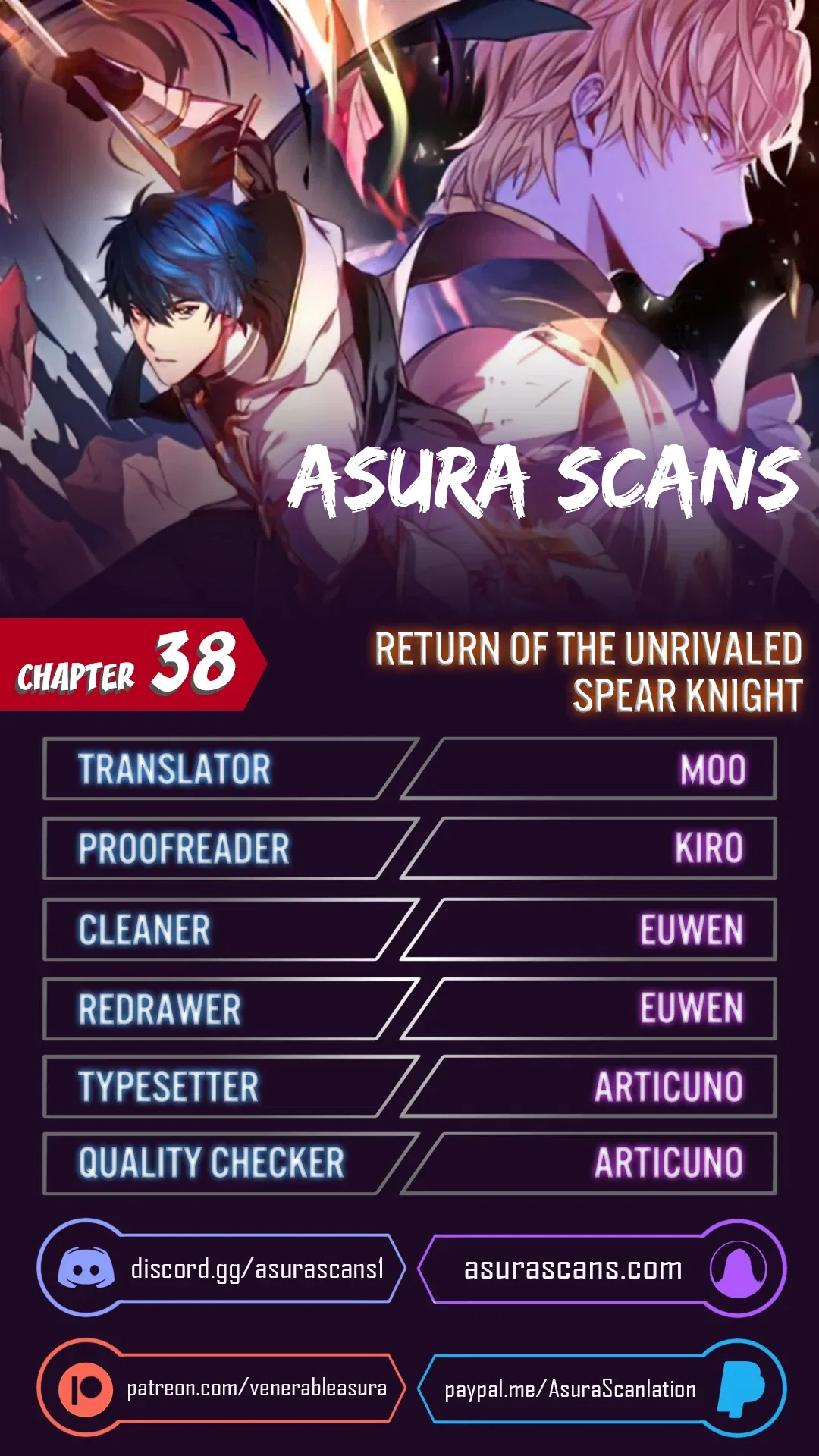 Return of The Unrivaled Spear Knight Chapter 38 – Page 1