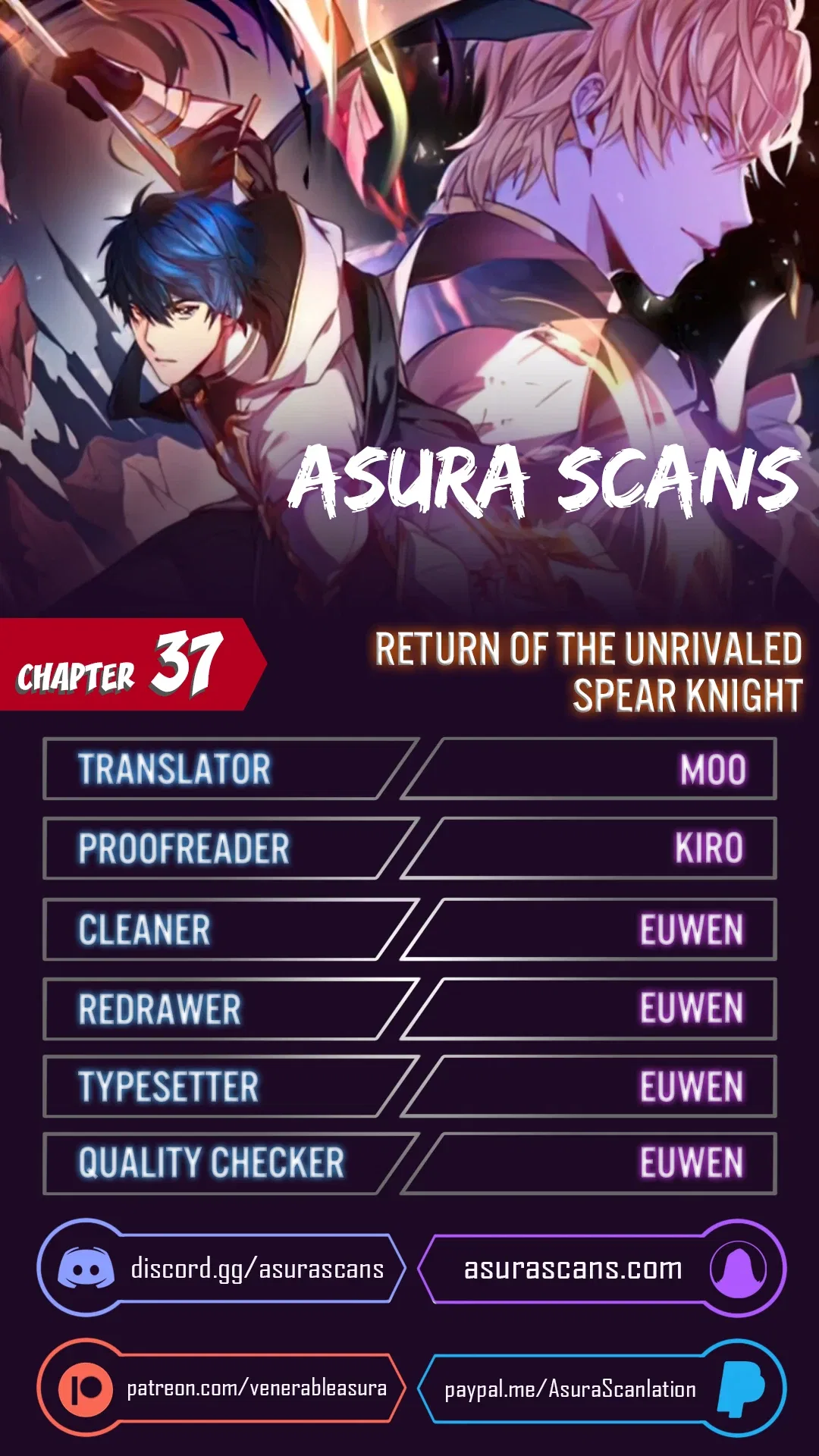 Return of The Unrivaled Spear Knight Chapter 37 – Page 1