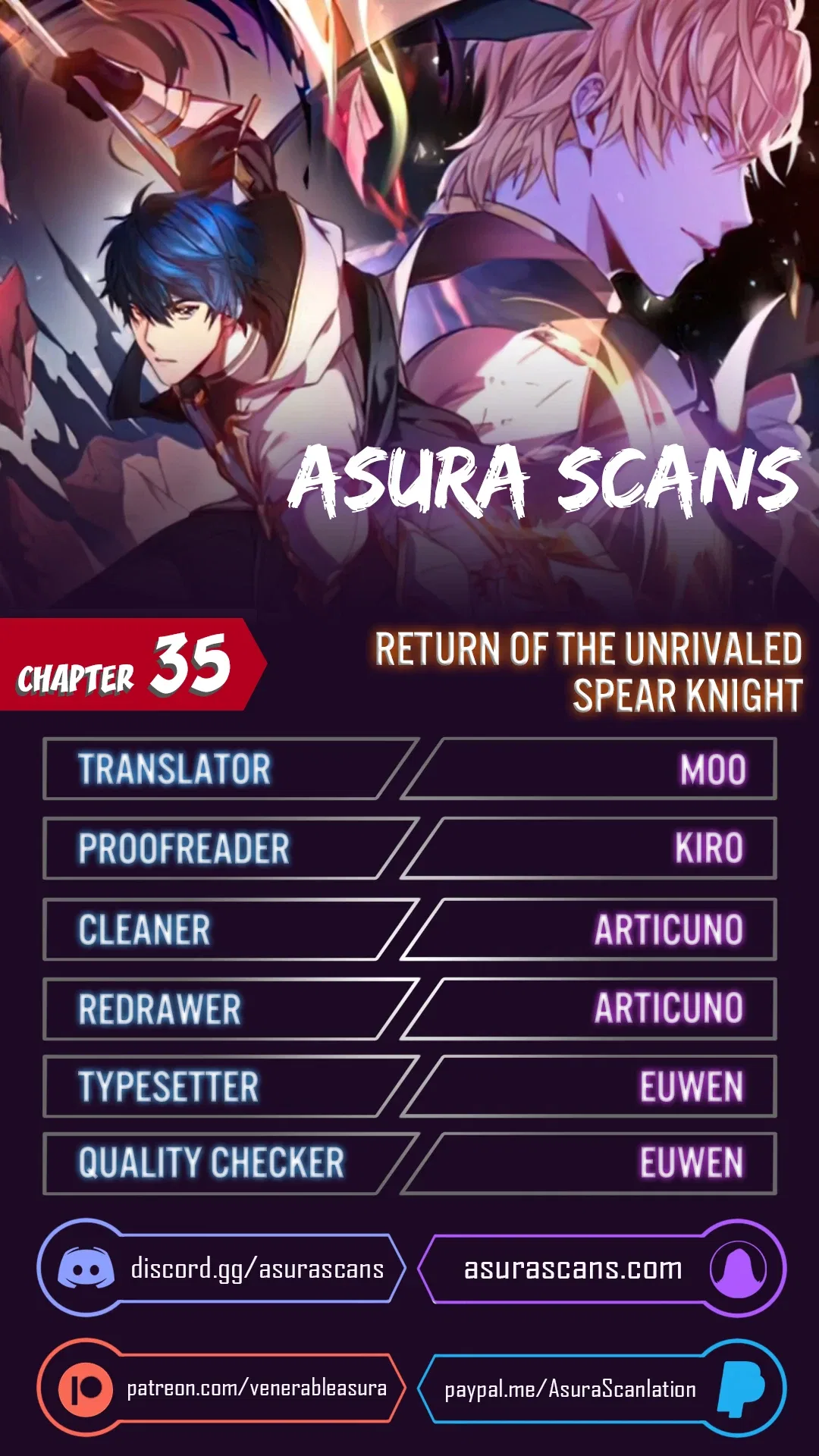 Return of The Unrivaled Spear Knight Chapter 35 – Page 1