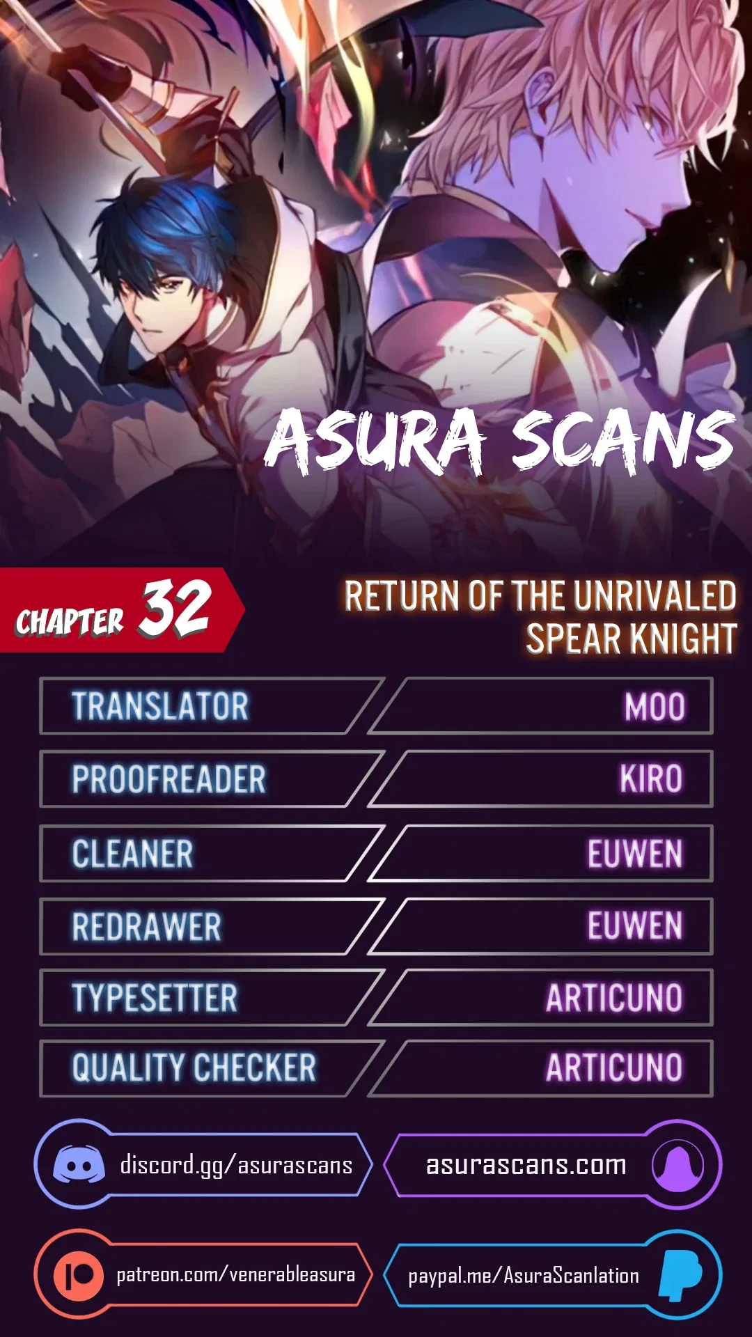Return of The Unrivaled Spear Knight Chapter 32 – Page 1