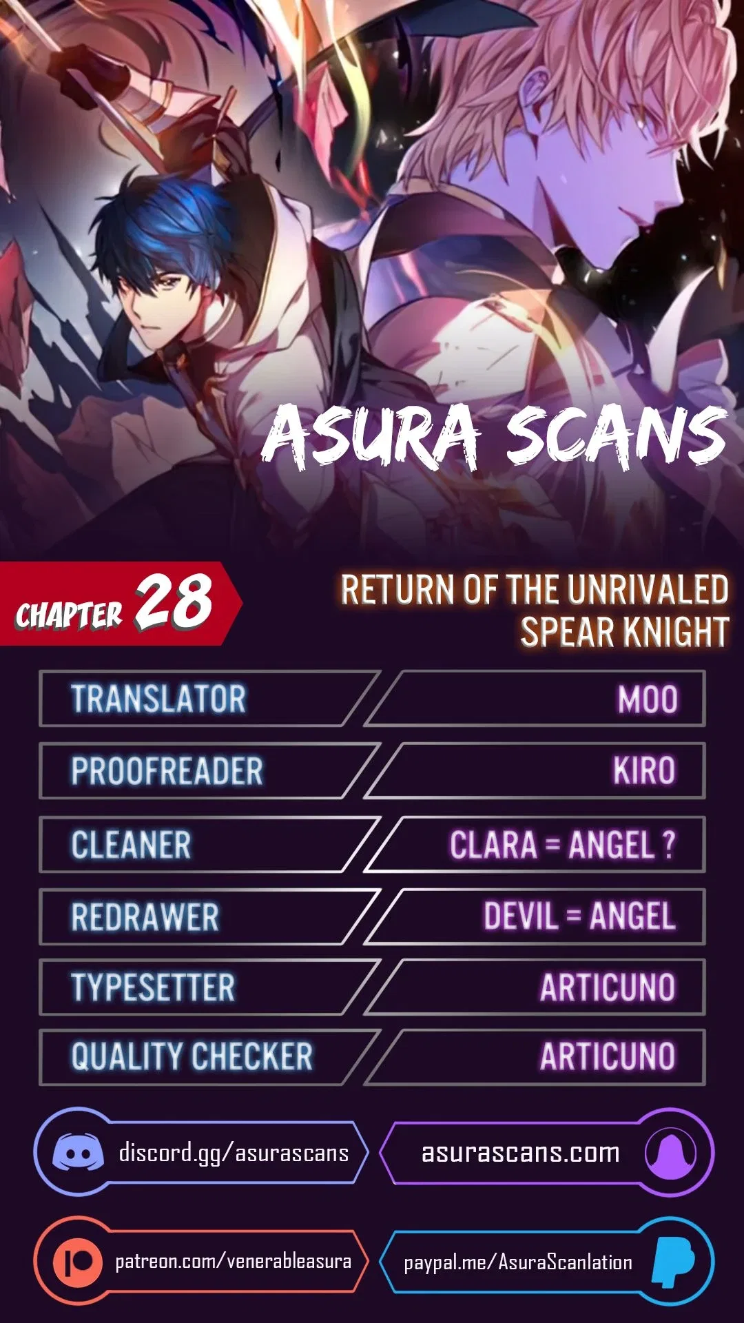 Return of The Unrivaled Spear Knight Chapter 28 – Page 1