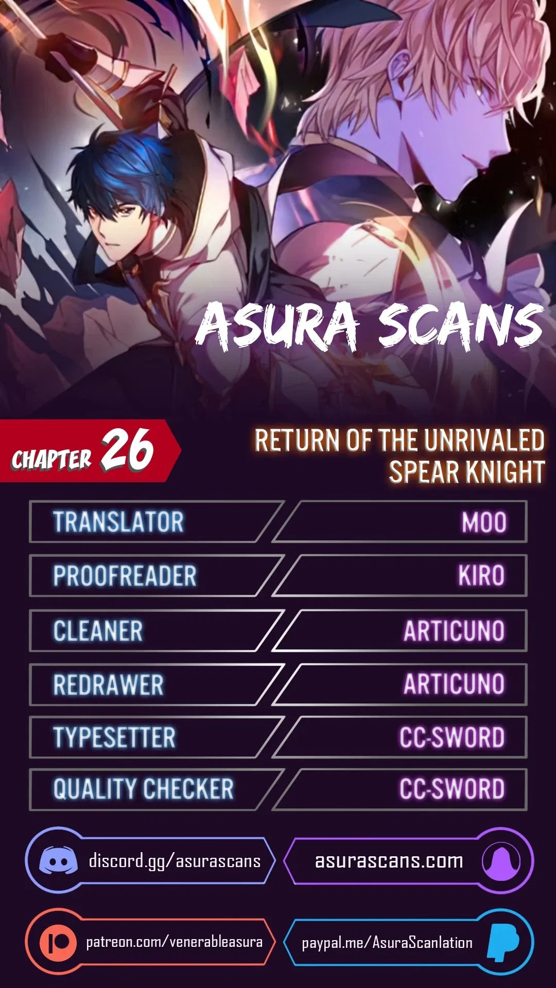 Return of The Unrivaled Spear Knight Chapter 26 – Page 1