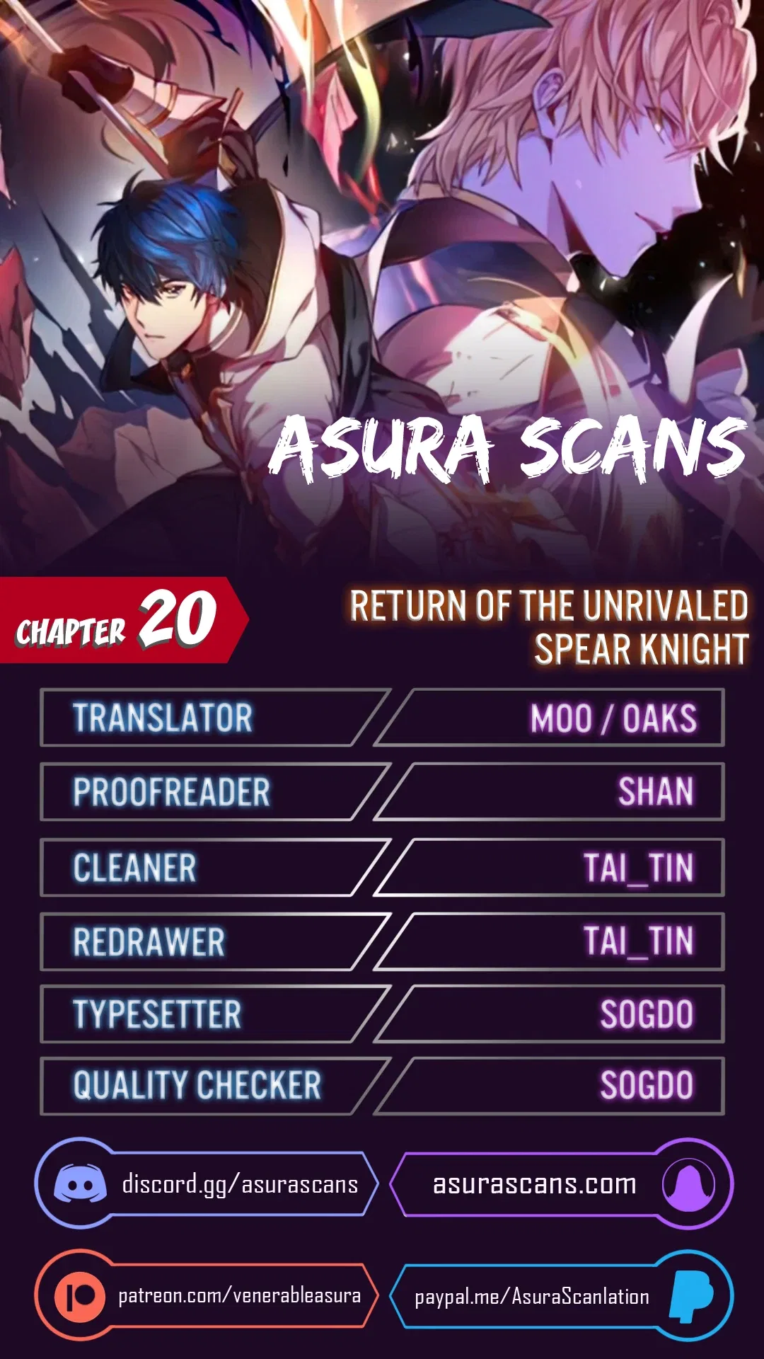 Return of The Unrivaled Spear Knight Chapter 20 – Page 1