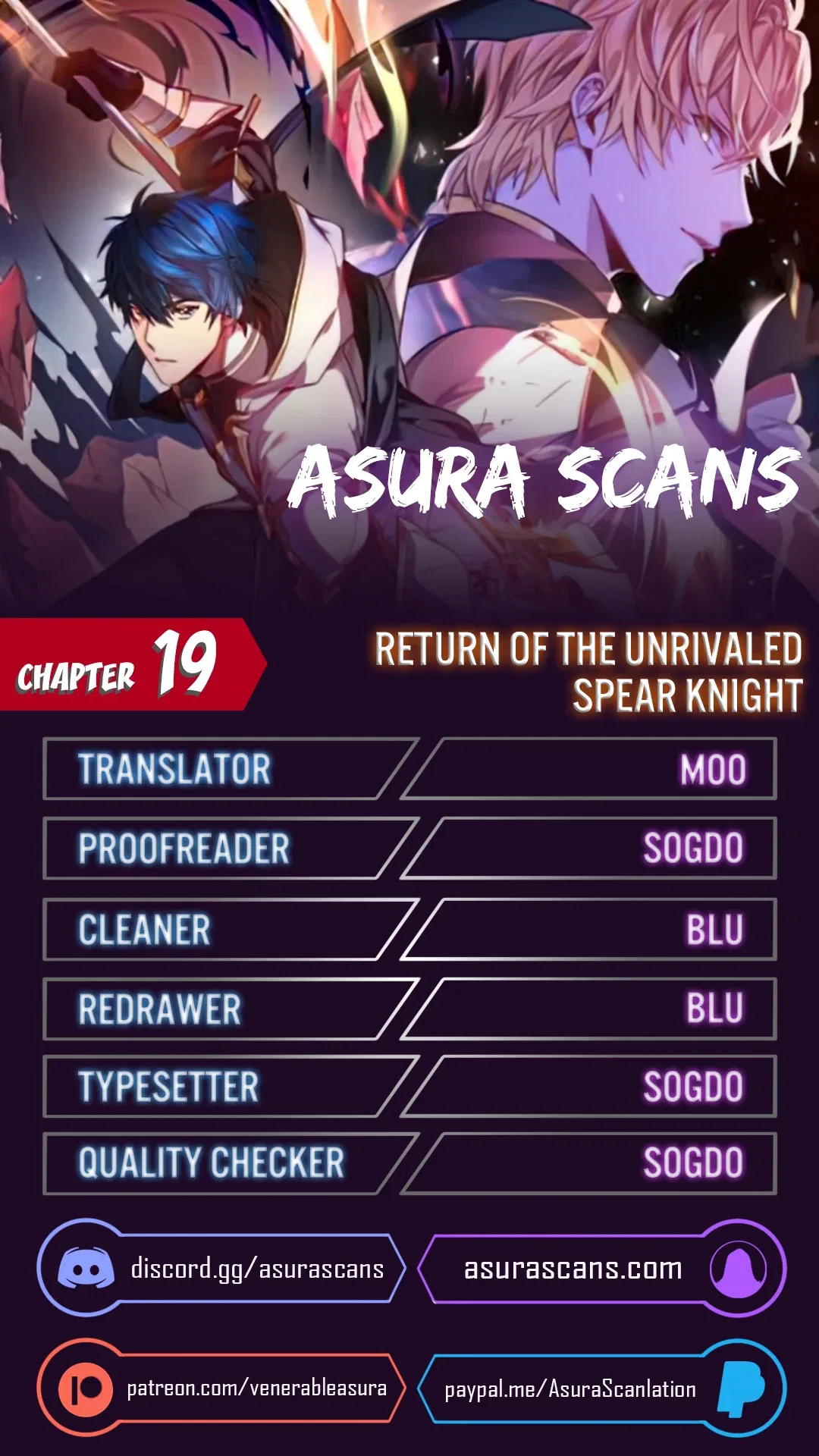 Return of The Unrivaled Spear Knight Chapter 19 – Page 1