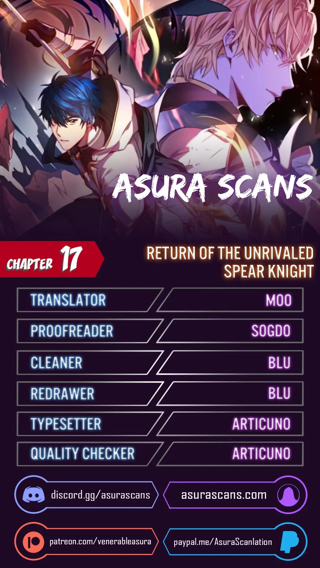 Return of The Unrivaled Spear Knight Chapter 17 – Page 1