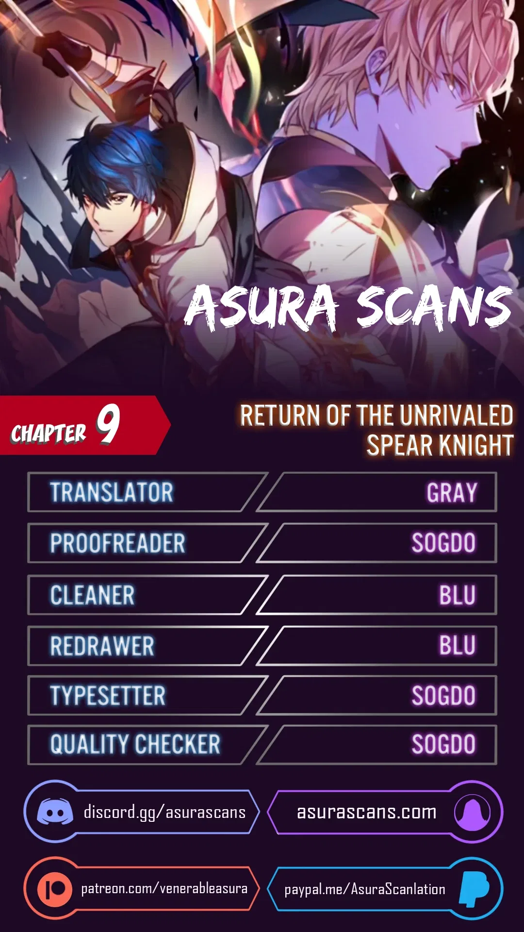Return of The Unrivaled Spear Knight Chapter 9 – Page 1