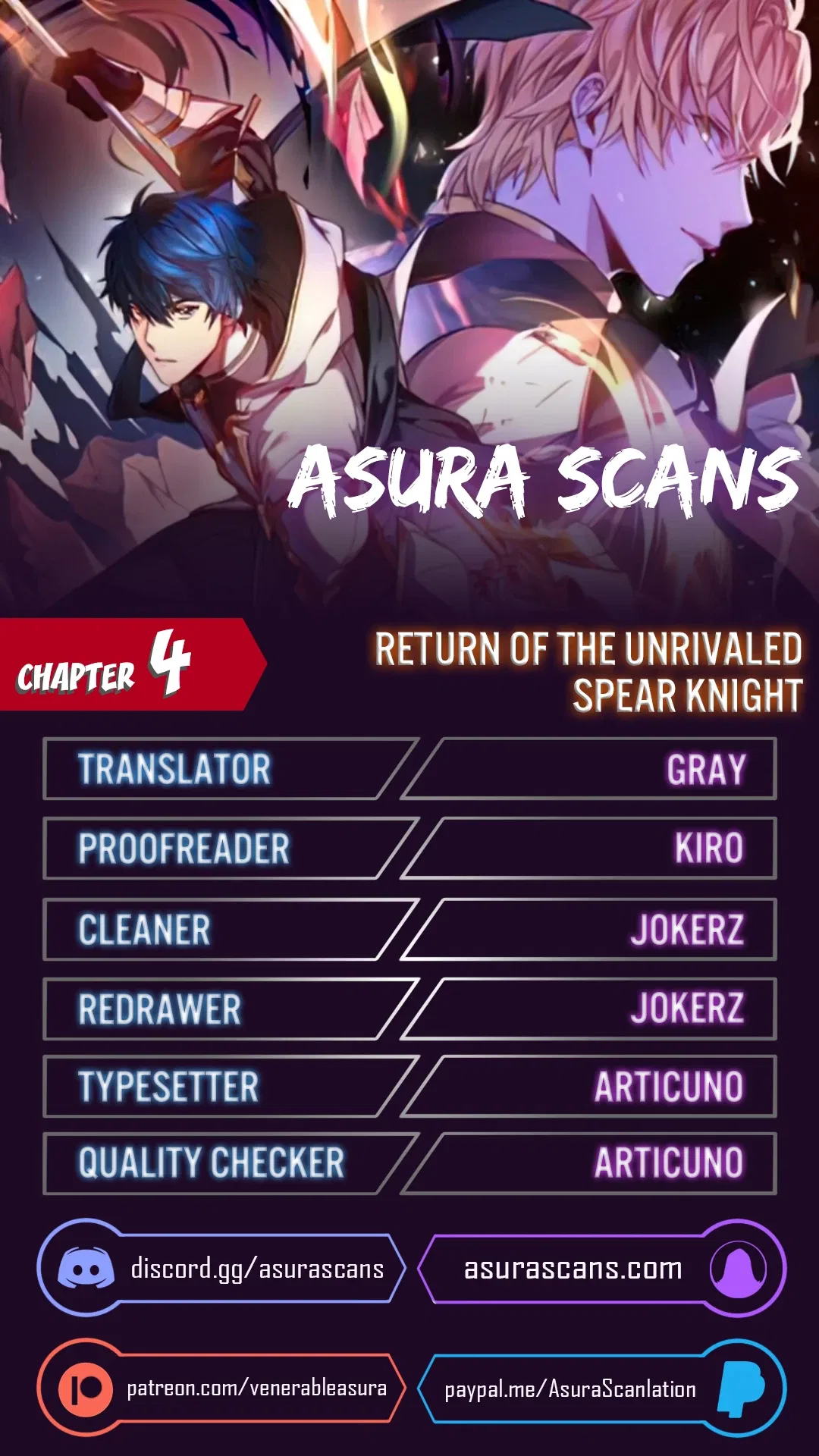 Return of The Unrivaled Spear Knight Chapter 4 – Page 1