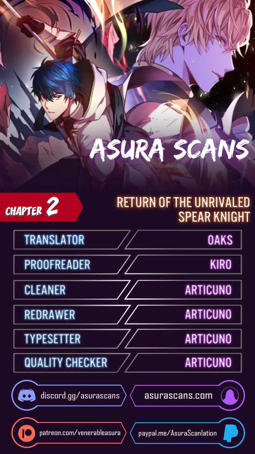 Return of The Unrivaled Spear Knight Chapter 2 – Page 1