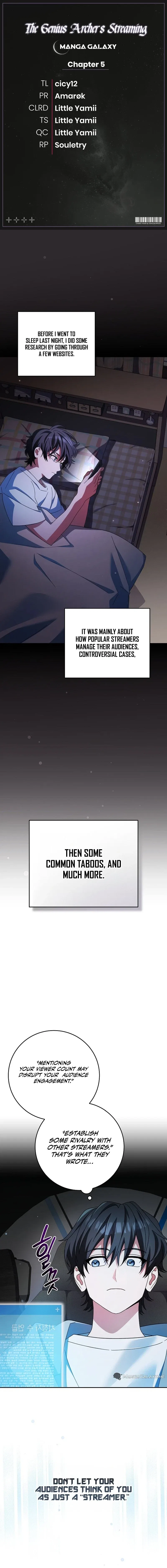 Genius Archer’s Streaming Chapter 5 – Page 1