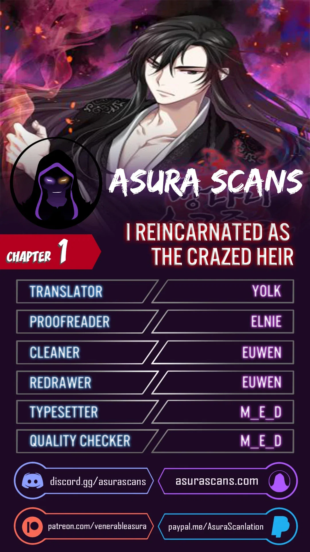 I Reincarnated As The Crazed Heir Chapter 1 – Page 1