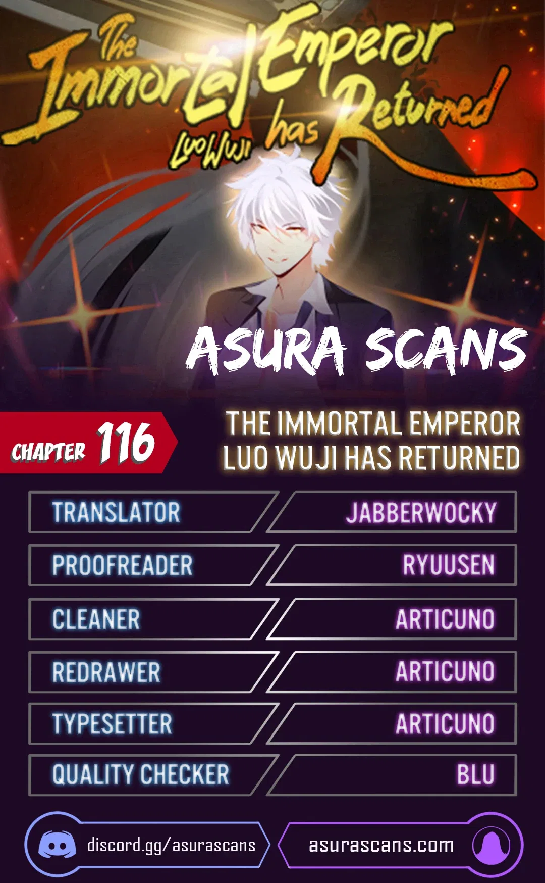 The Immortal Emperor Luo Wuji Has Returned Chapter 116 – Page 1