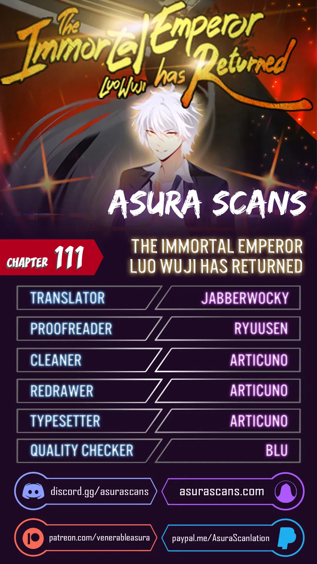 The Immortal Emperor Luo Wuji Has Returned Chapter 111 – Page 1