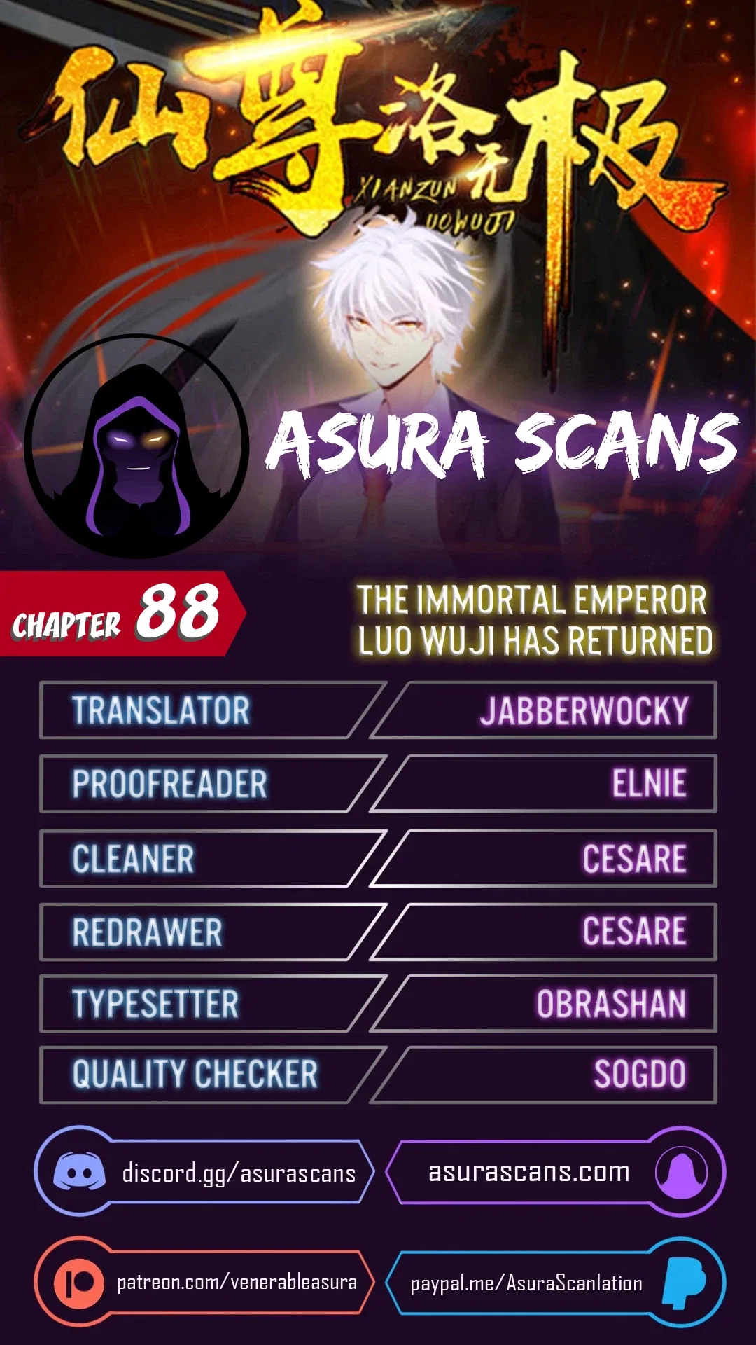 The Immortal Emperor Luo Wuji Has Returned Chapter 88 – Page 1