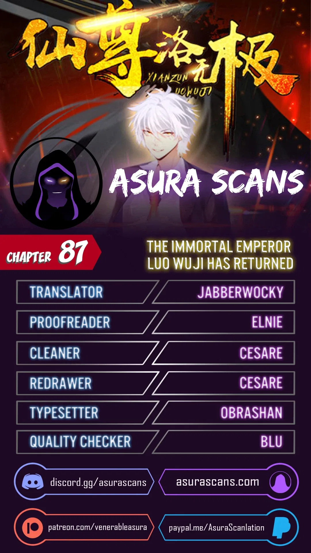 The Immortal Emperor Luo Wuji Has Returned Chapter 87 – Page 1