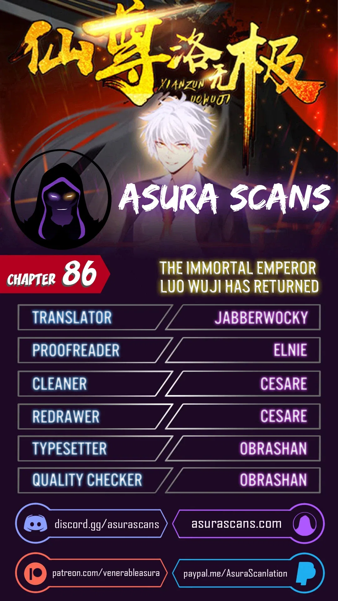 The Immortal Emperor Luo Wuji Has Returned Chapter 86 – Page 1