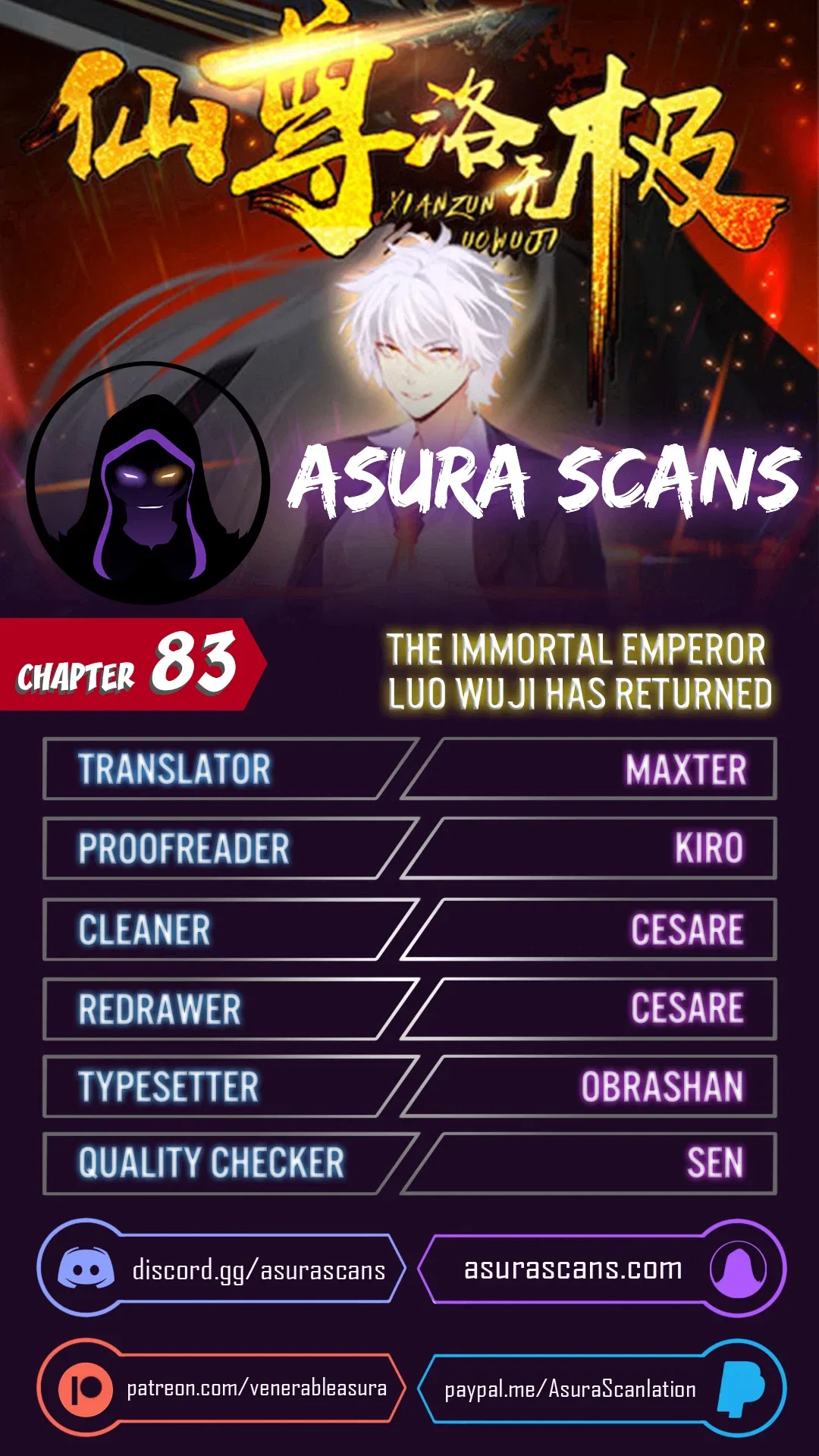 The Immortal Emperor Luo Wuji Has Returned Chapter 83 – Page 1