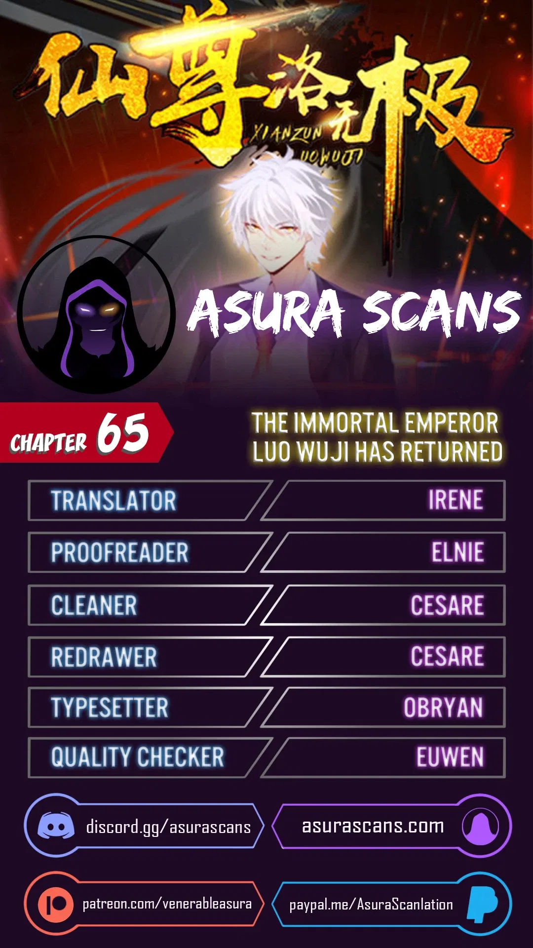 The Immortal Emperor Luo Wuji Has Returned Chapter 65 – Page 1