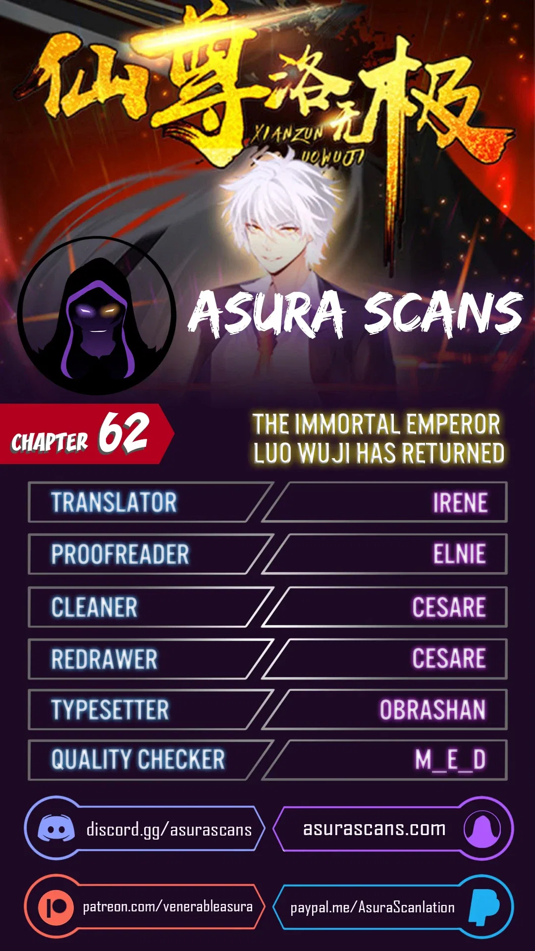 The Immortal Emperor Luo Wuji Has Returned Chapter 62 – Page 1