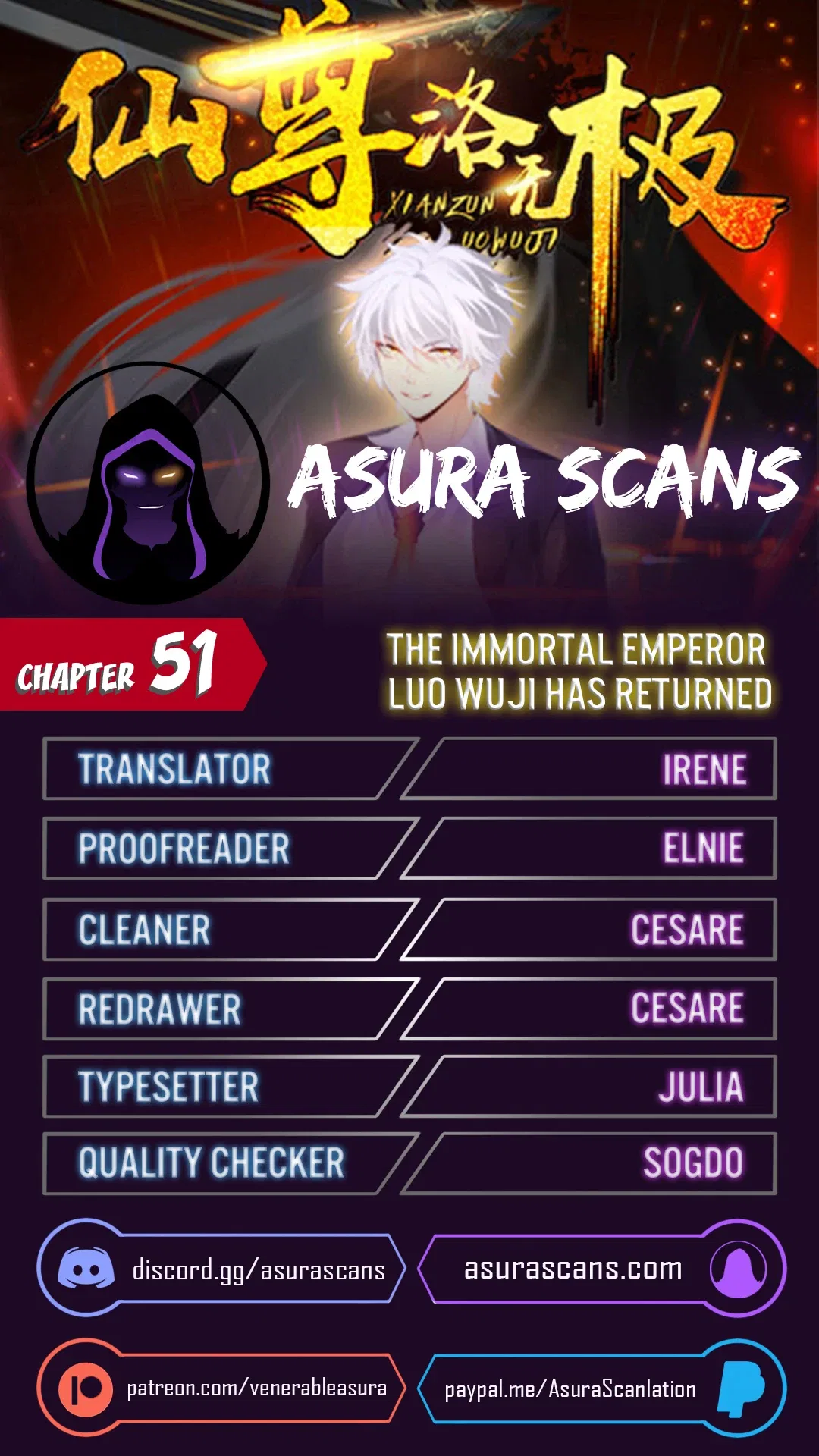 The Immortal Emperor Luo Wuji Has Returned Chapter 51 – Page 1