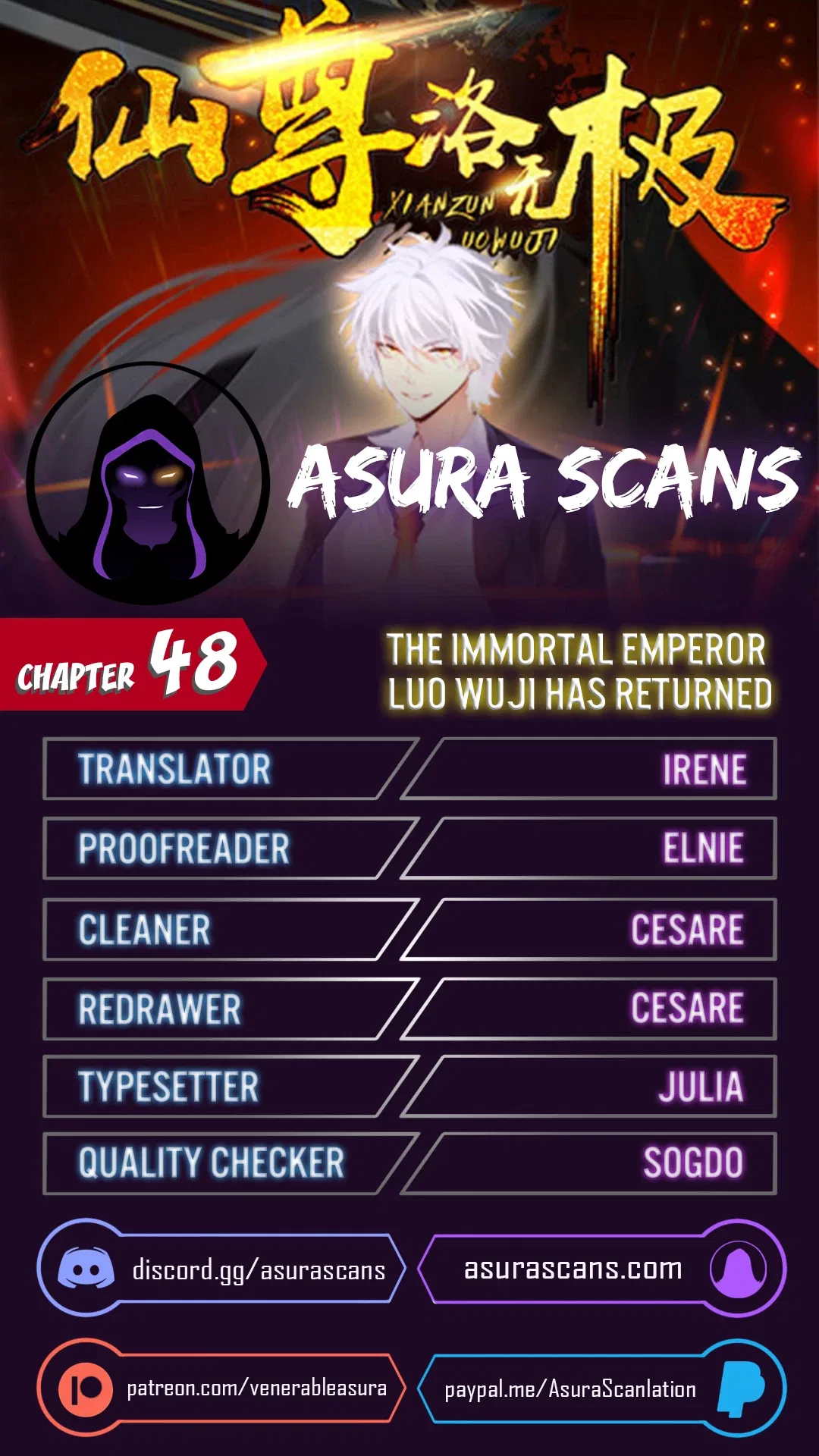 The Immortal Emperor Luo Wuji Has Returned Chapter 48 – Page 1