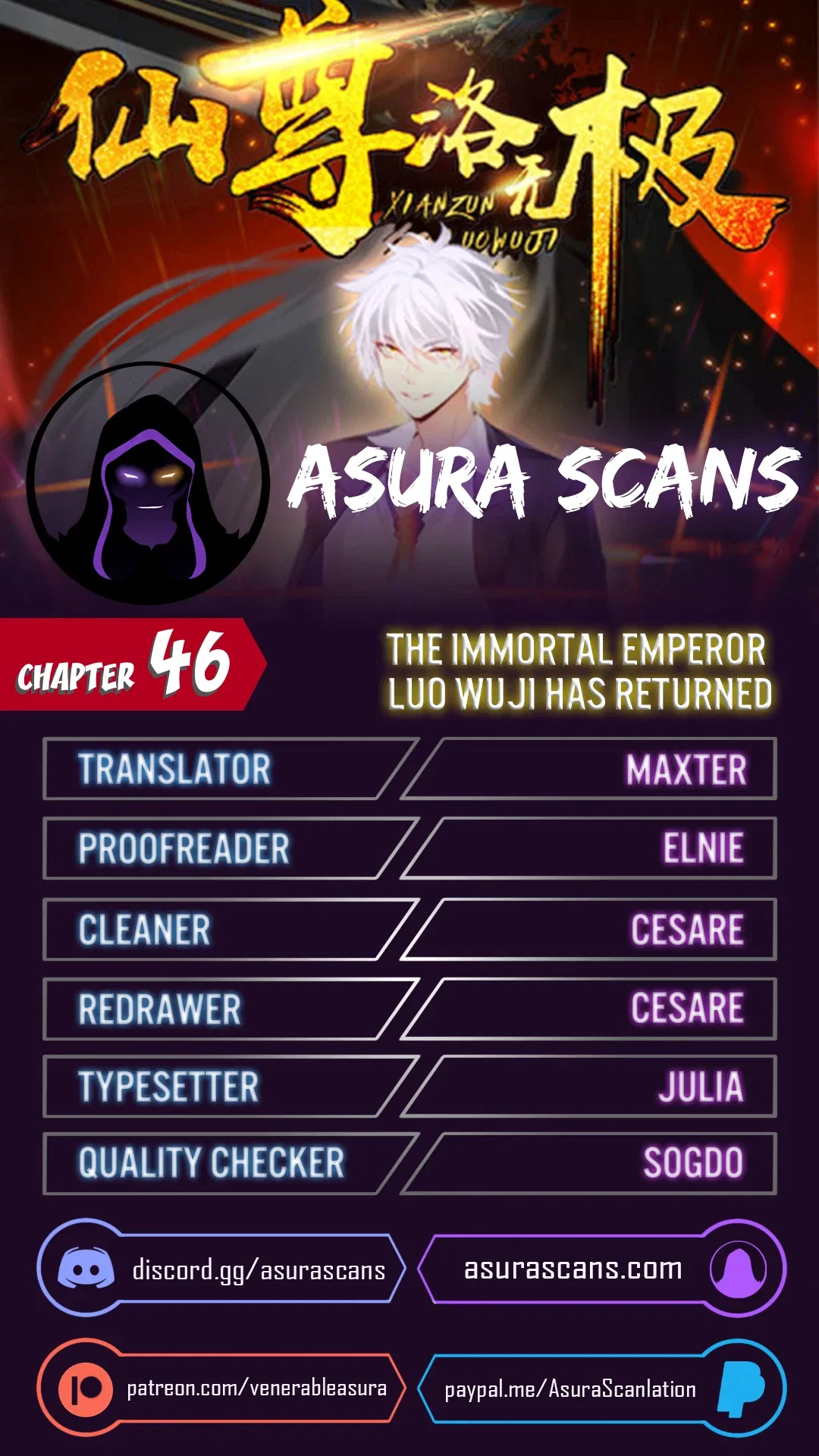 The Immortal Emperor Luo Wuji Has Returned Chapter 46 – Page 1