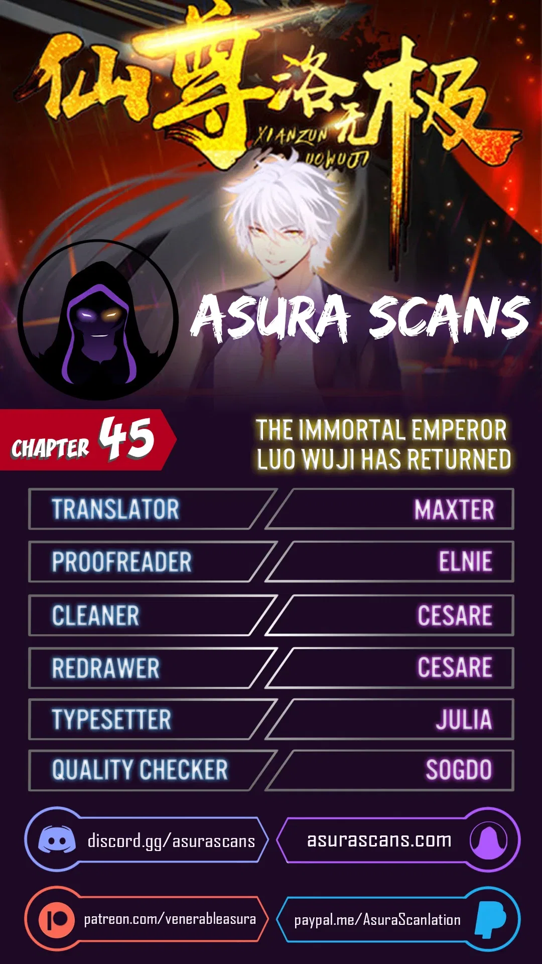 The Immortal Emperor Luo Wuji Has Returned Chapter 45 – Page 1
