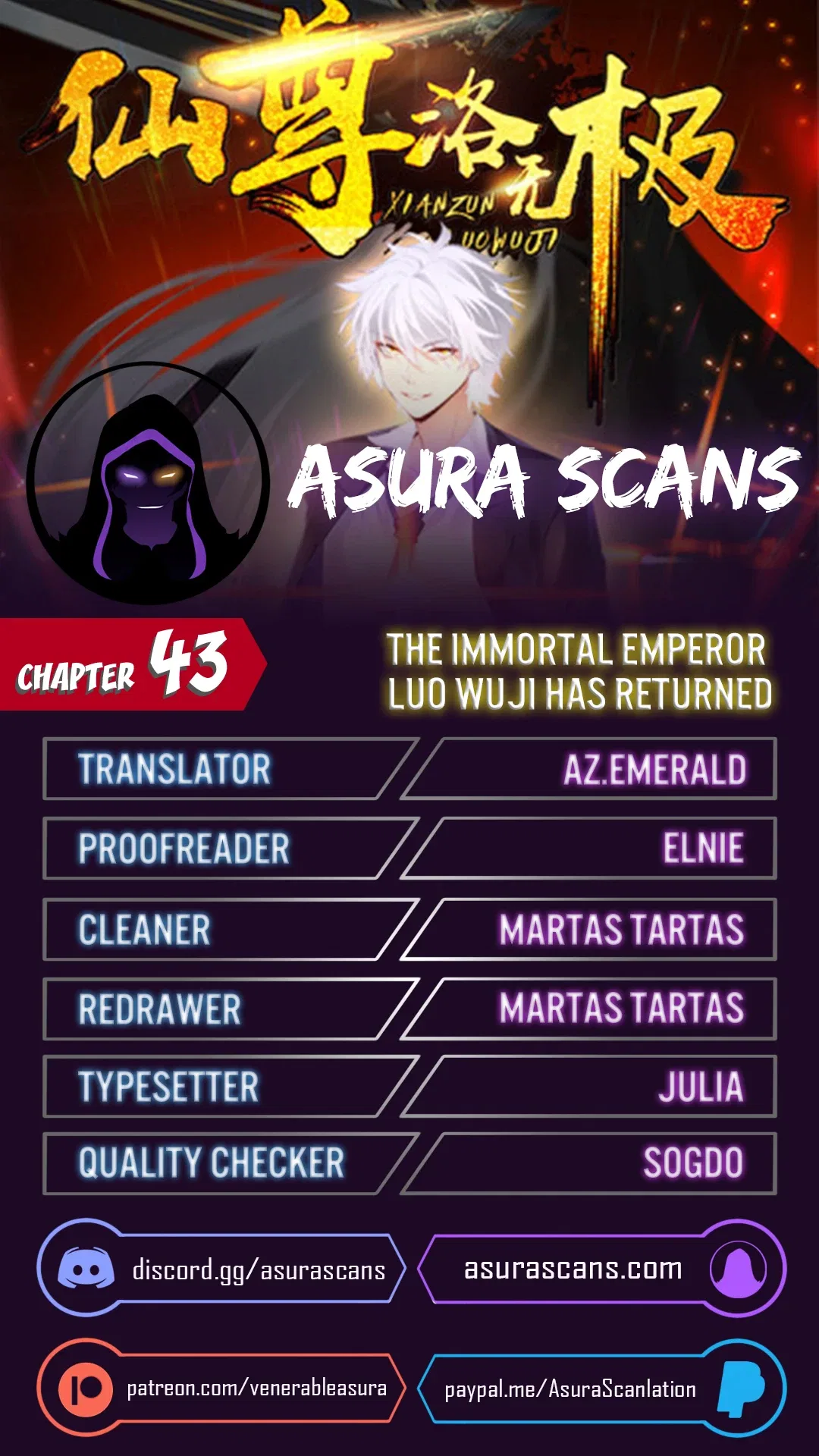 The Immortal Emperor Luo Wuji Has Returned Chapter 43 – Page 1