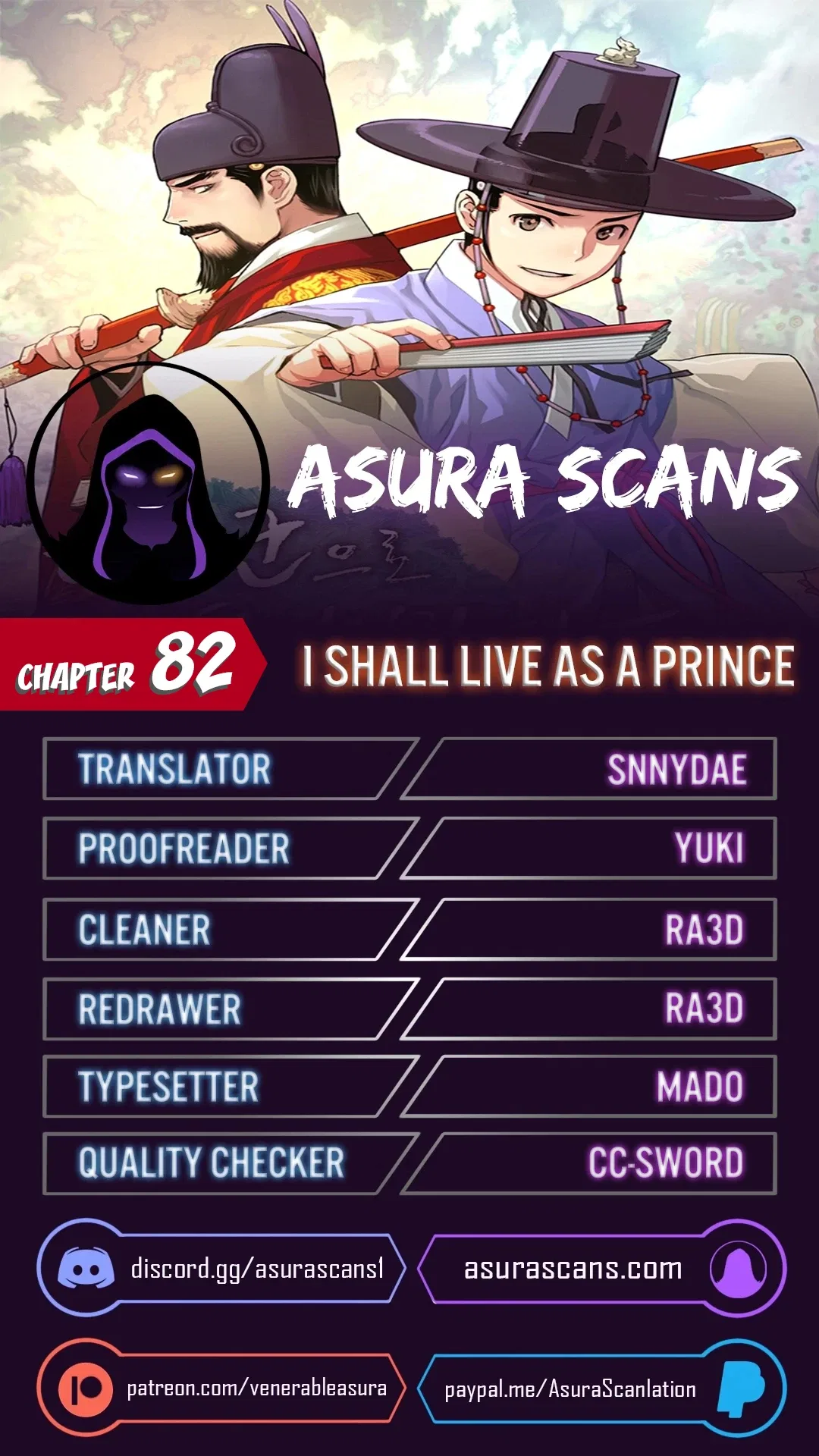 I Shall Live As a Prince Chapter 82 – Page 1