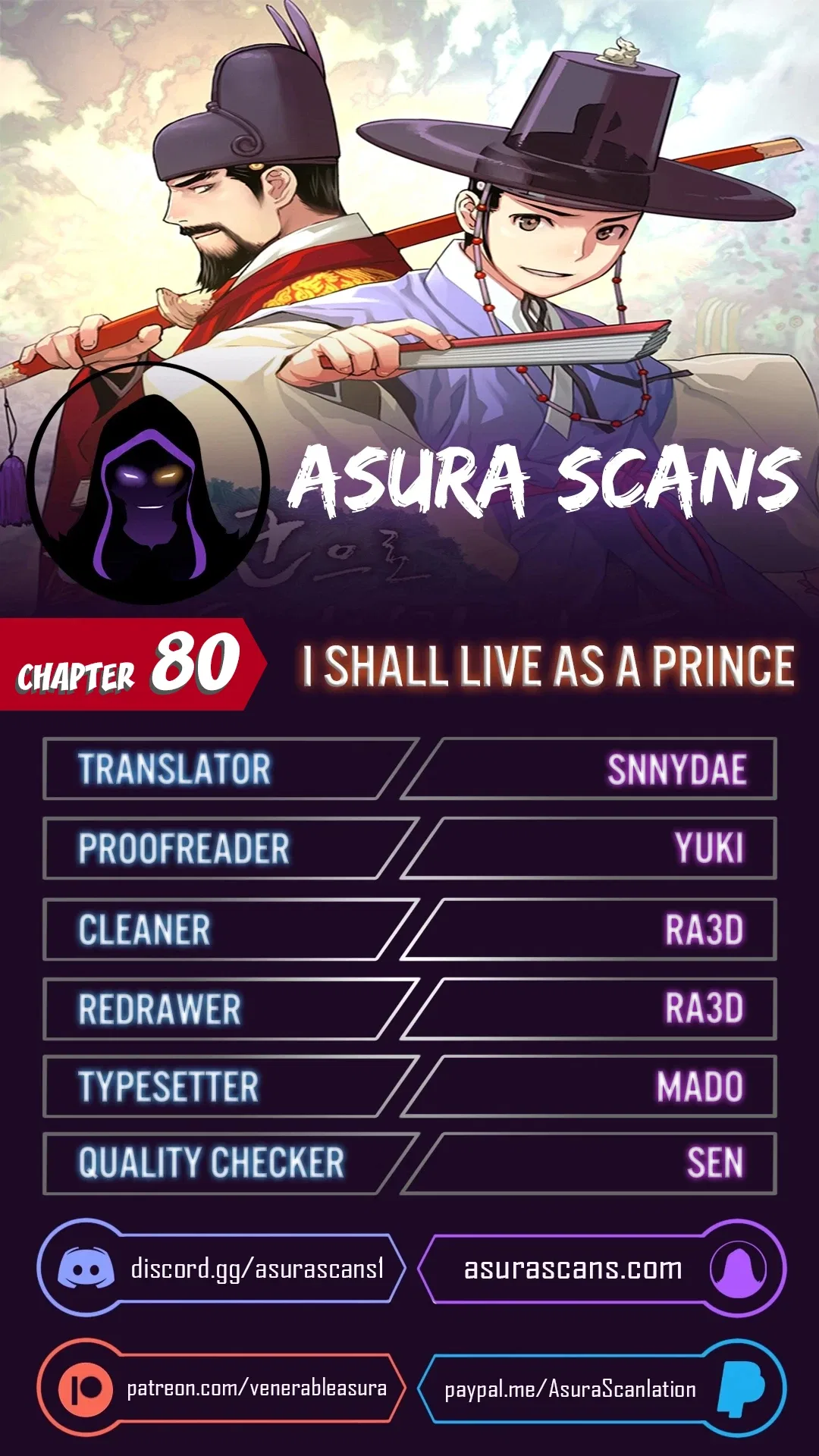 I Shall Live As a Prince Chapter 80 – Page 1