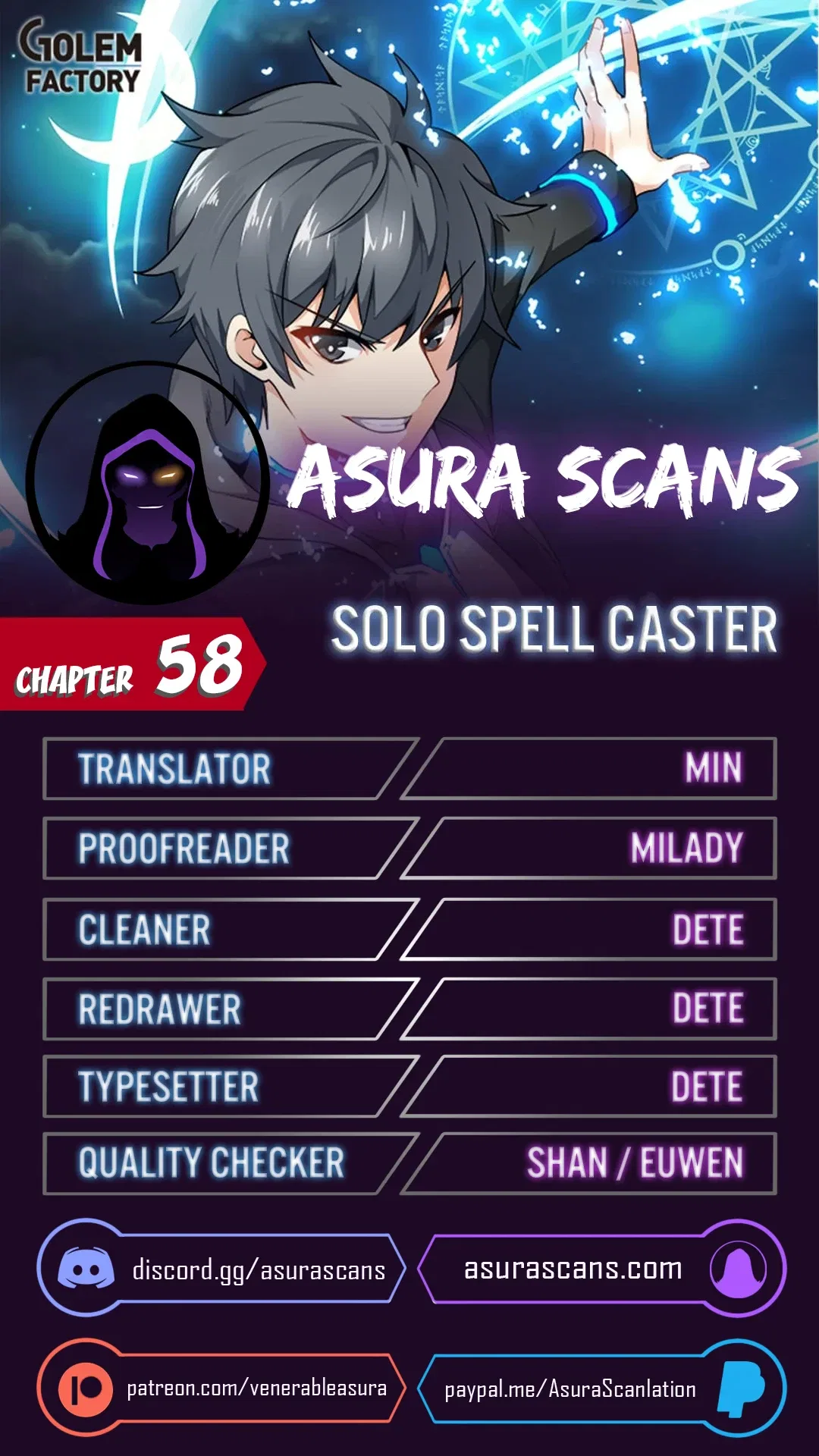 Solo Spell Caster Chapter 58 – Page 1