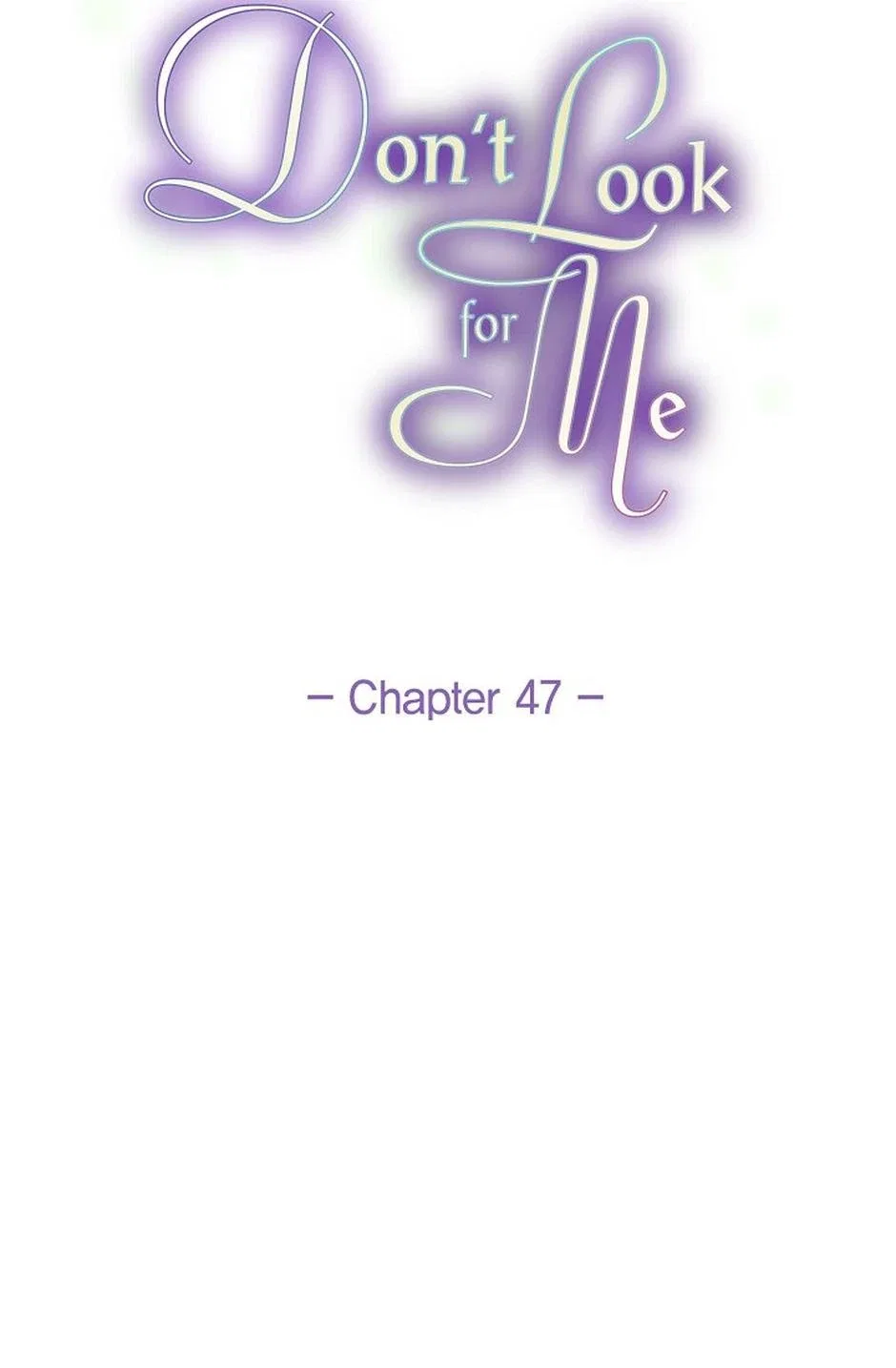 Don’t Look For Me Chapter 47 – Page 26