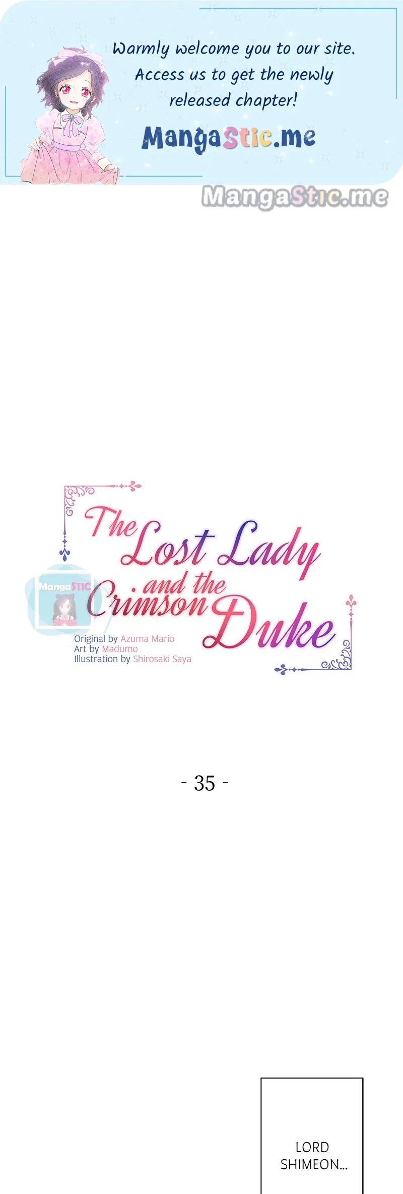 The Lost Lady and the Crimson Duke Chapter 35 – Page 1