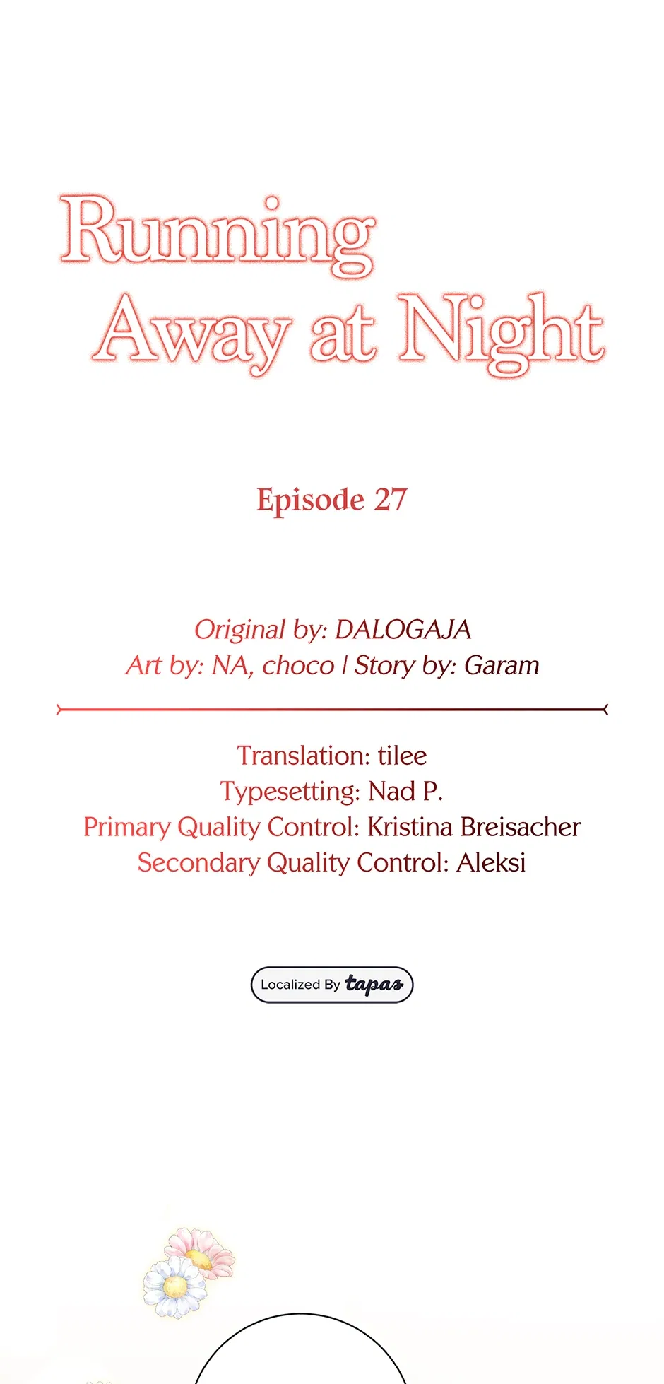 Running Away at Night Chapter 27 – Page 1