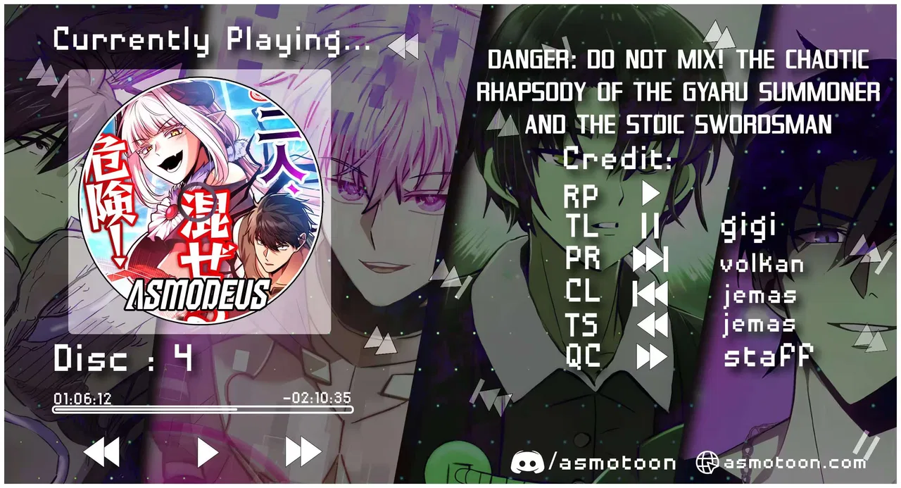 Danger: Do Not Mix! The Chaotic Rhapsody of the Gyaru Summoner and the Stoic Swordsman Chapter 1 – Page 1