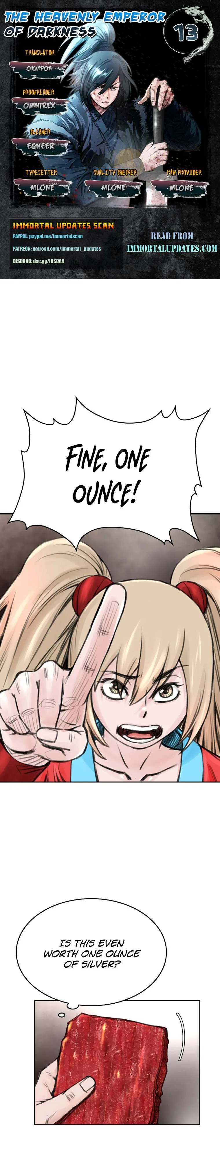 The Heavenly Emperor of Darkness Chapter 13 – Page 1