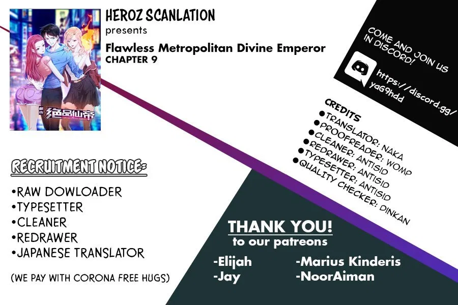 Flawless Metropolitan Divine Emperor Chapter 9 – Page 1
