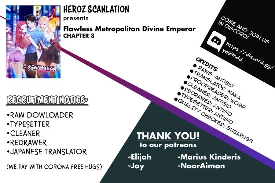Flawless Metropolitan Divine Emperor Chapter 8 – Page 1