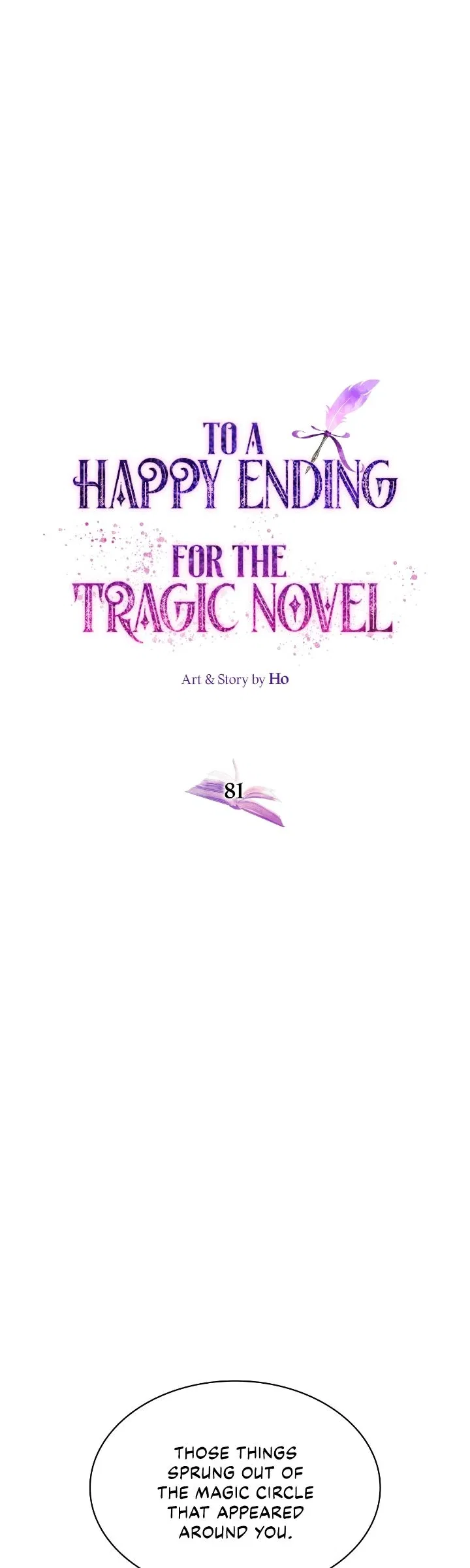 For the Happy Ending of the Tragic Novel Chapter 81 – Page 1