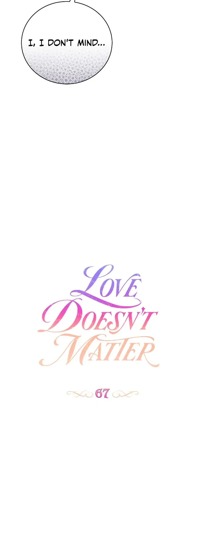 Love Doesn’t Matter Chapter 67 – Page 3
