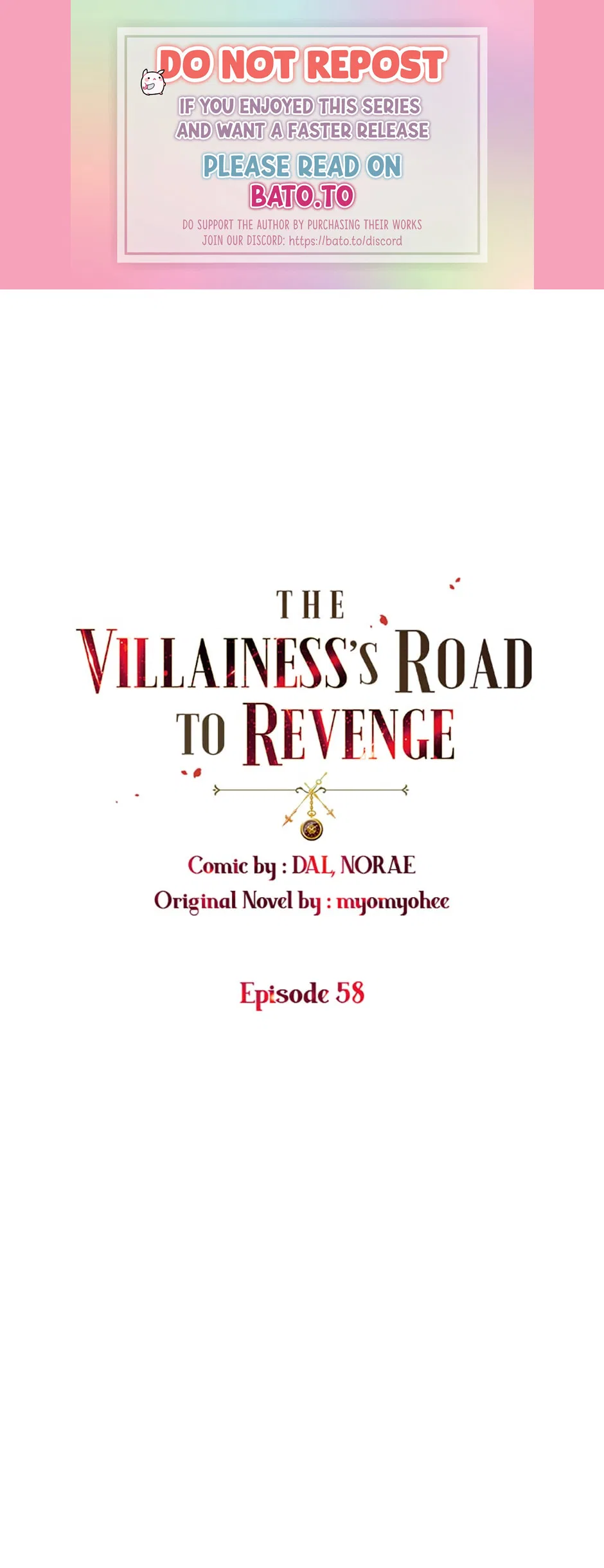 The Villainess’s Road to Revenge Chapter 58 – Page 1
