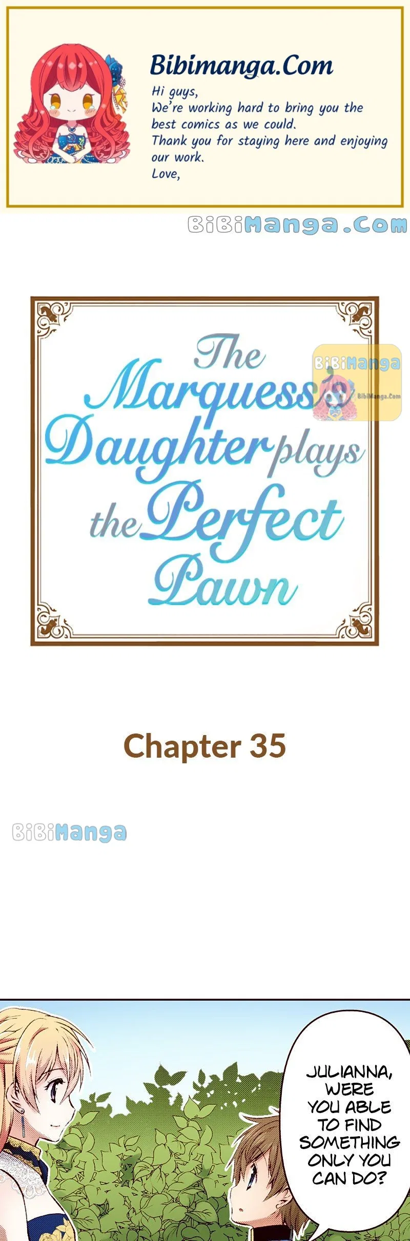 The Marquess’s Daughter Plays the Perfect Pawn Chapter 35 – Page 1