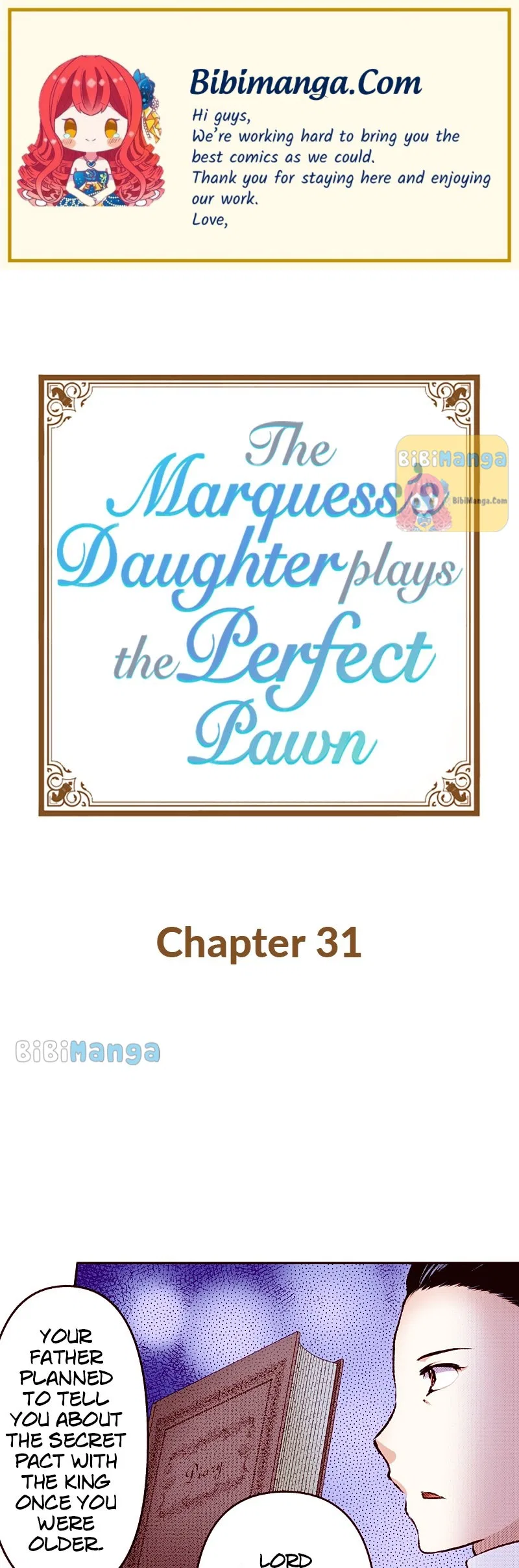 The Marquess’s Daughter Plays the Perfect Pawn Chapter 31 – Page 1