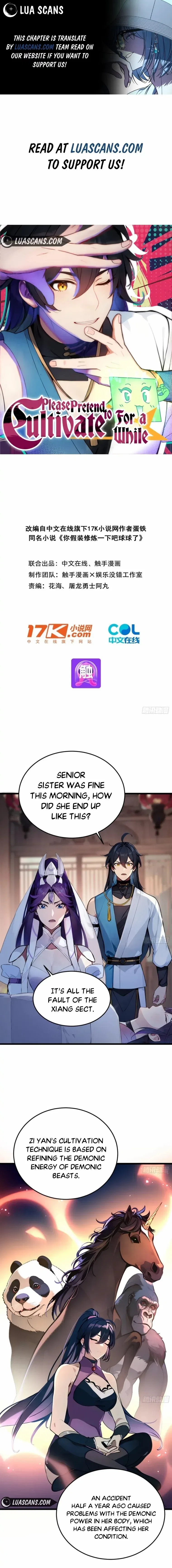 Please Pretend to Cultivate For a While Chapter 3 – Page 1