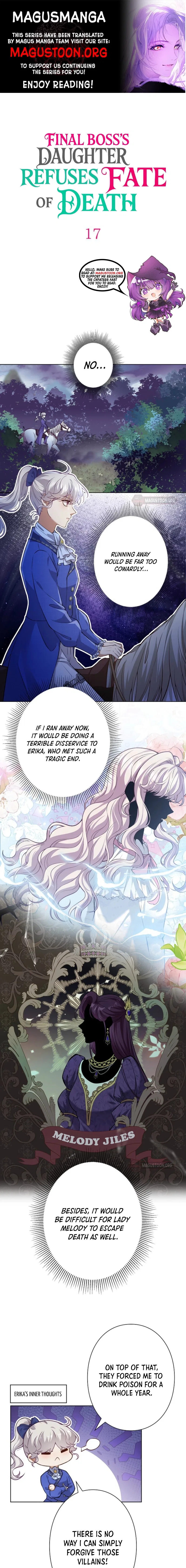 I Was Reincarnated as the Last Boss’s Daughter, but I Reject My Fate to Die. Chapter 17 – Page 2