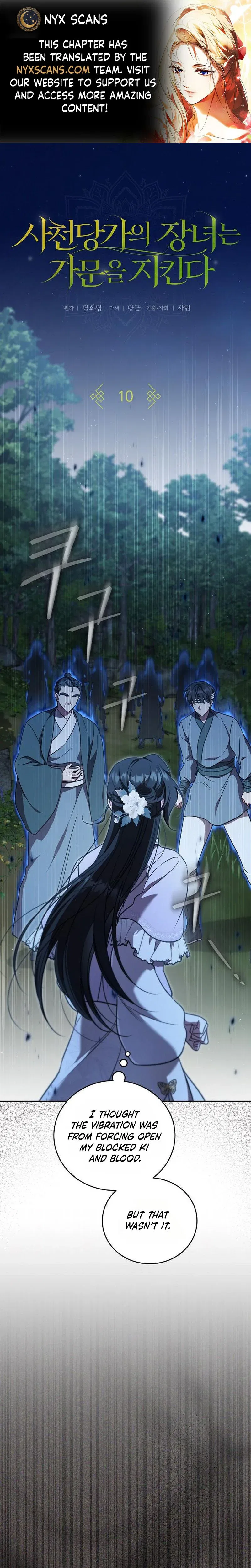 The Eldest Daughter of the Tang Clan of Sacheon Protects the Family Chapter 10 – Page 1