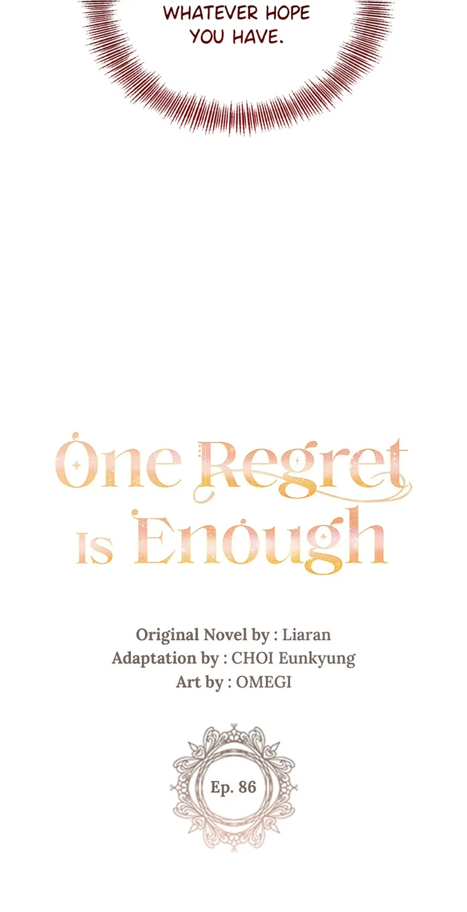 One Regret Is Enough Chapter 86 – Page 3
