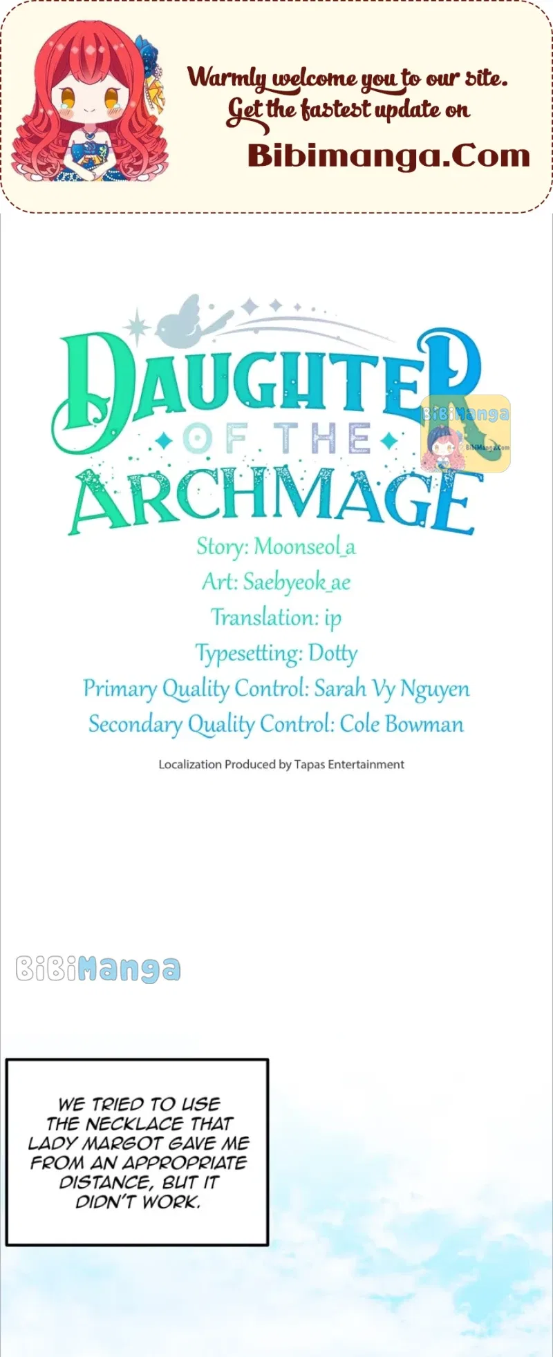 The Archmage’s Daughter Chapter 190 – Page 1