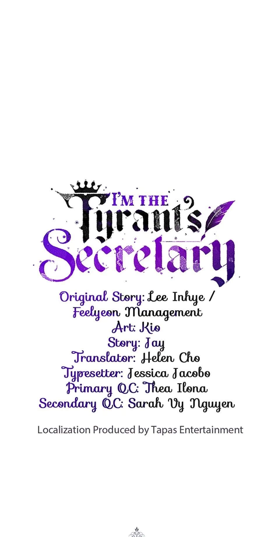 I’m the Tyrant’s Secretary Chapter 110 – Page 1
