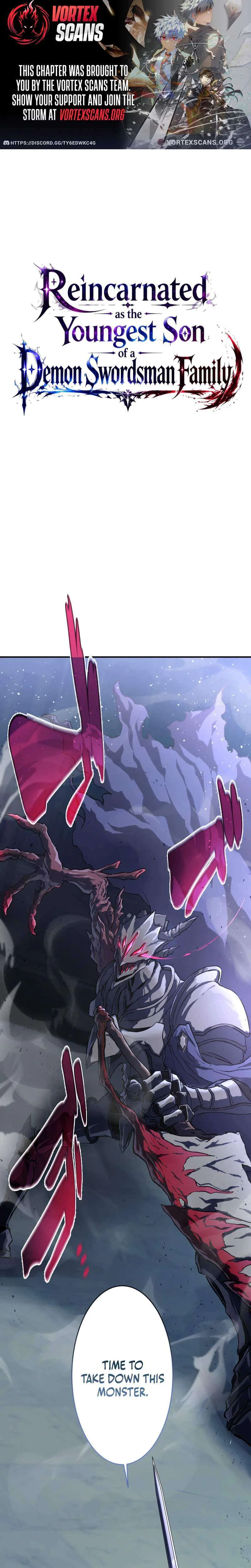 Reincarnated as the Youngest Son of a Demon Swordsman Family Chapter 9 – Page 1