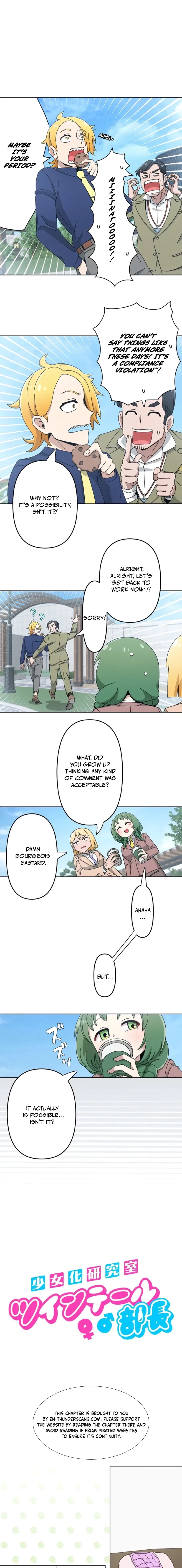 The Twin-Tailed President of the Girlification Research Lab Chapter 10 – Page 4